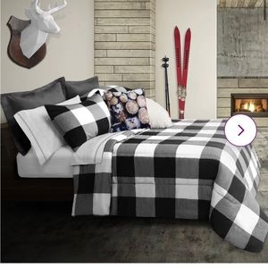 NEW unopened Buffalo Plaid Twin Comforter and Sham